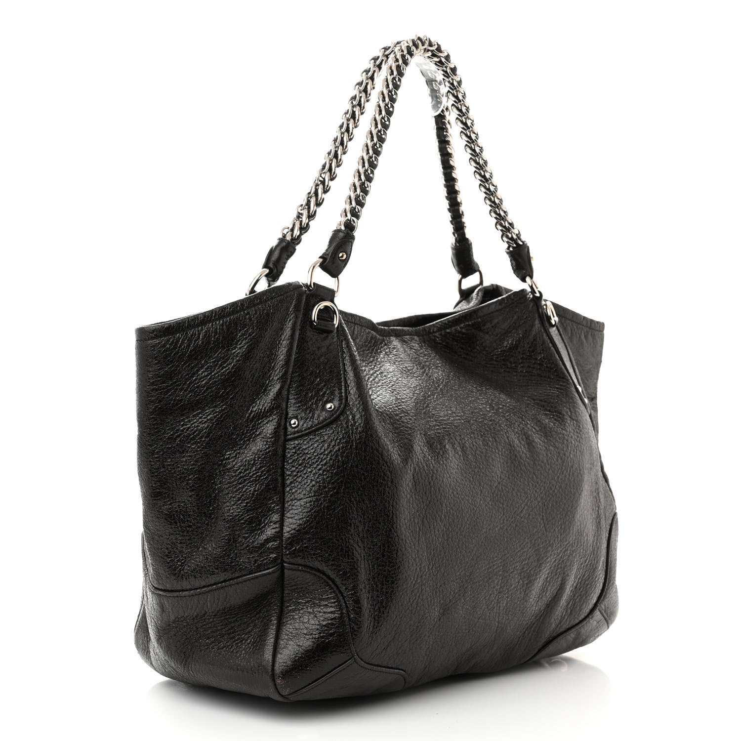 Prada Cervo Lux Chain Shoulder Bag Ebano 3 of 11