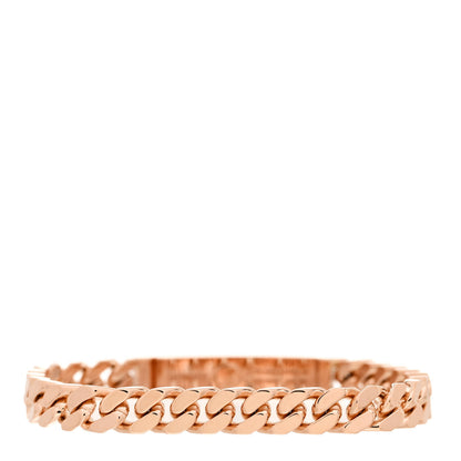 Hermes 18K Rose Gold Diamond PM Kelly Gourmette Bracelet SH 2 of 4