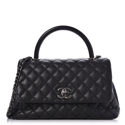 Chanel Caviar Quilted Small Coco Handle Flap Black 1 of 9