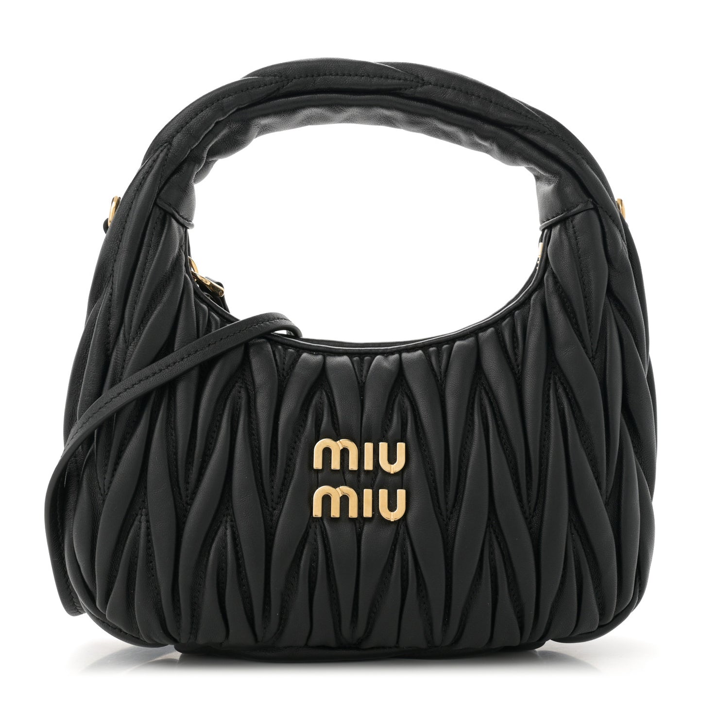 Nappa Matelasse Small Wander Hobo Black