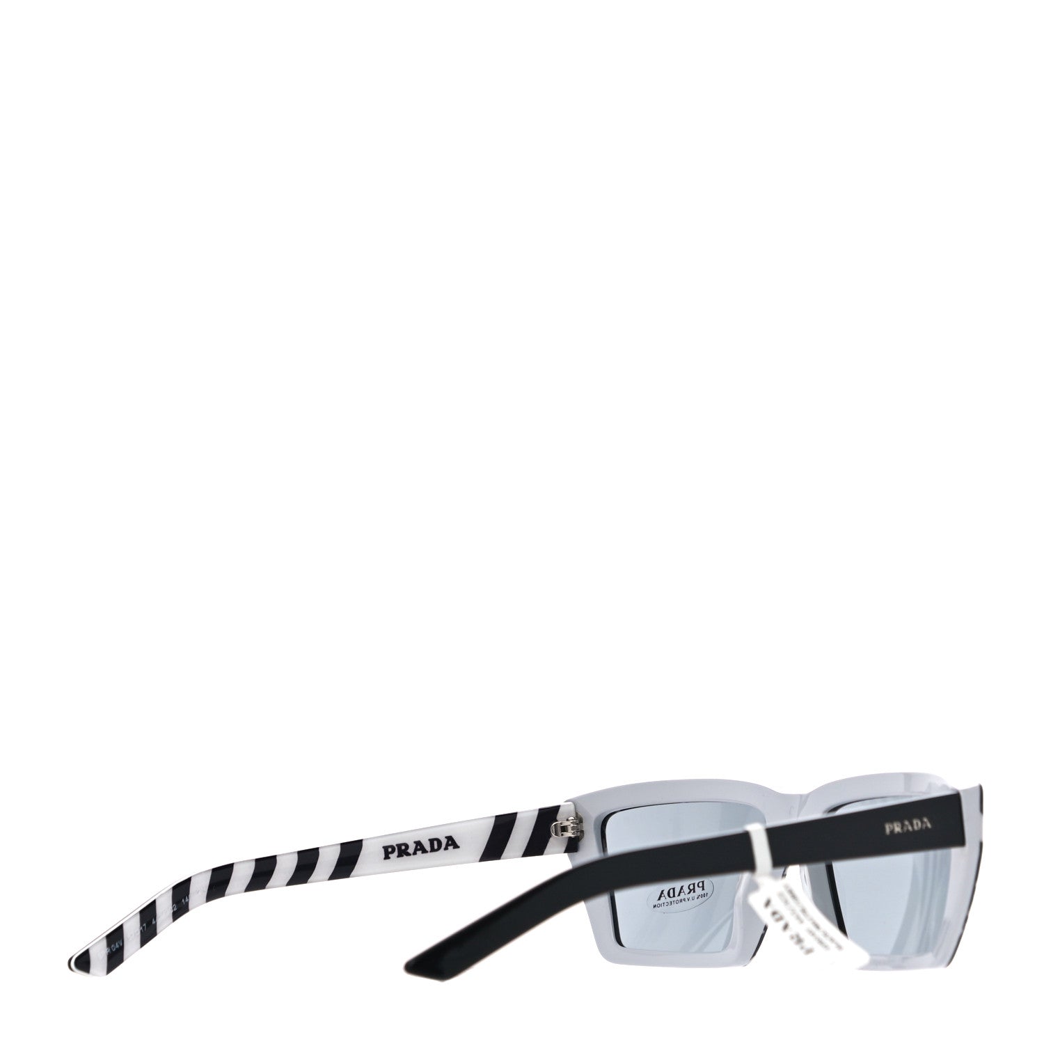 Prada Disguise Sunglasses SPR 04V Black White 3 of 8