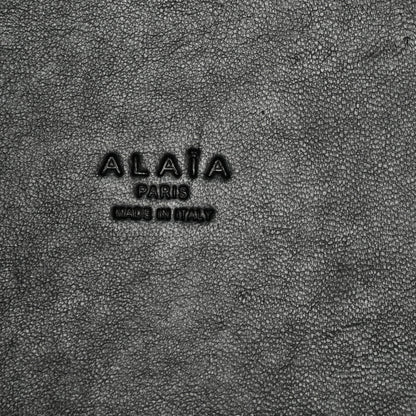 Alaia Paper Straw Calfskin Mina 25 Bag Natural 10 of 11