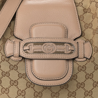 Gucci Monogram Web Medium Dressage Hobo Beige 8 of 11