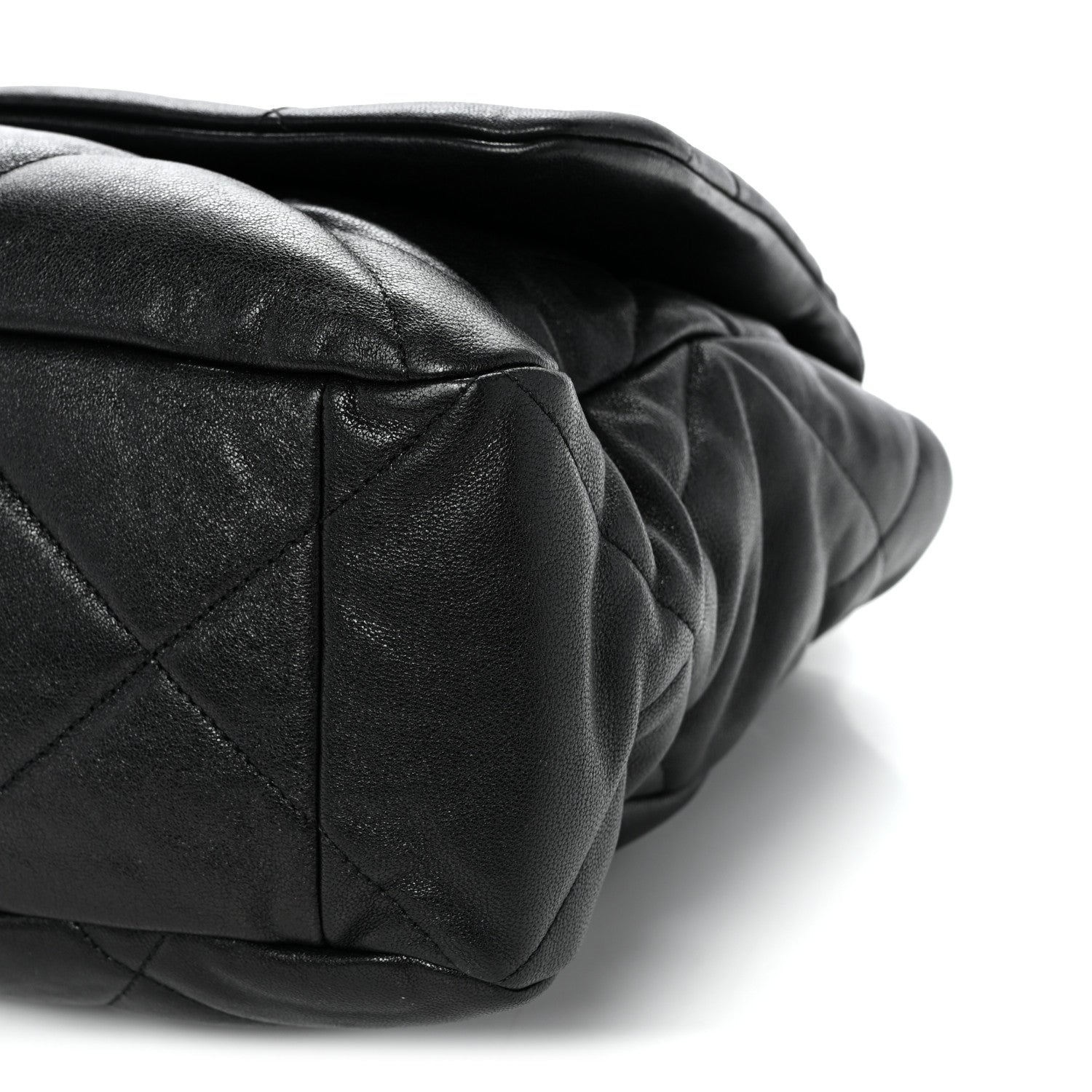 Chanel Lambskin Quilted Maxi Chanel 19 Flap Black 10 of 10
