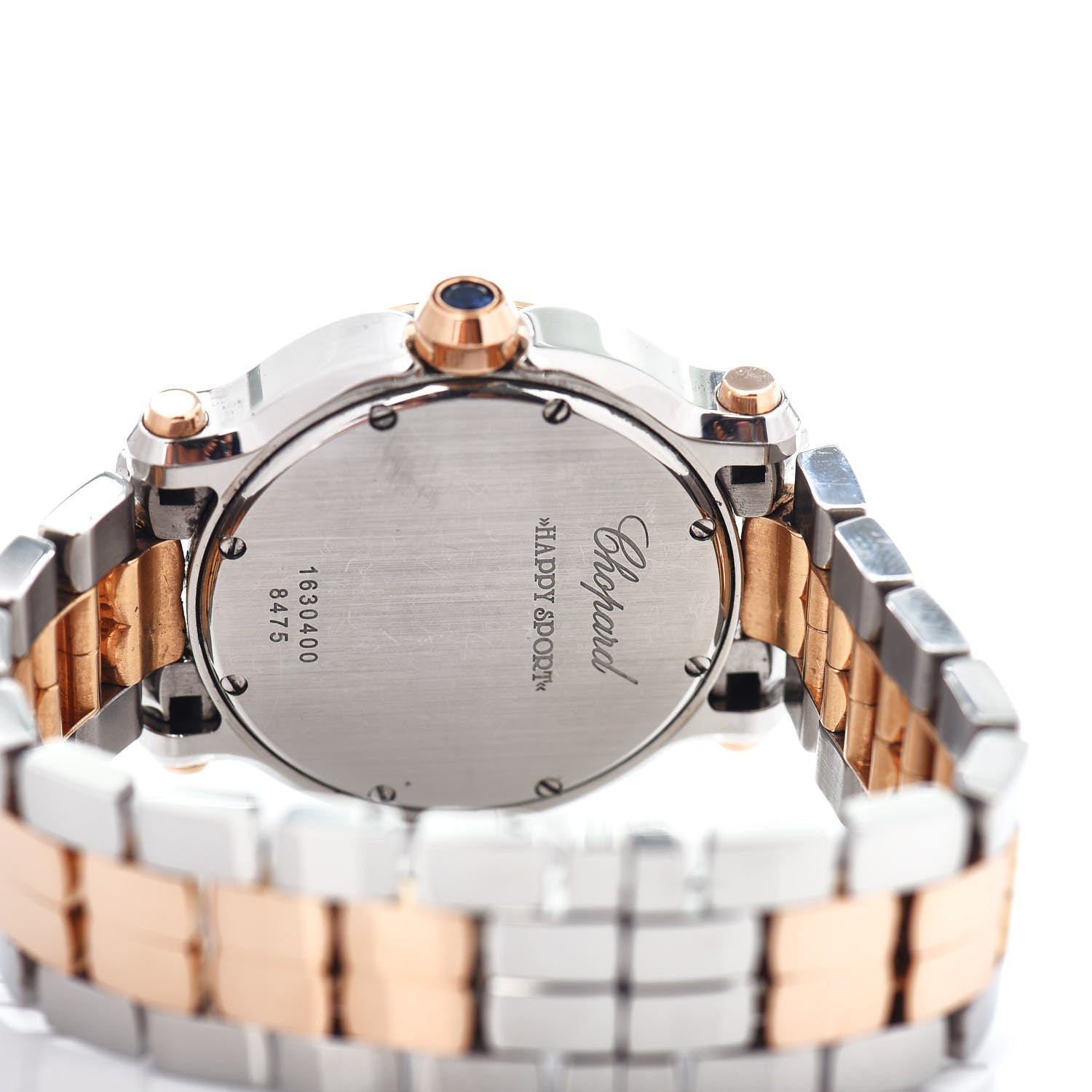 Chopard Stainless Steel 18K Rose Gold 7 Diamond 36mm Happy Sport Quartz Watch 5 of 6