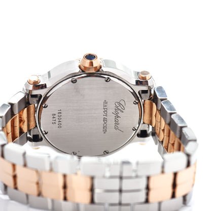 Chopard Stainless Steel 18K Rose Gold 7 Diamond 36mm Happy Sport Quartz Watch 5 of 6