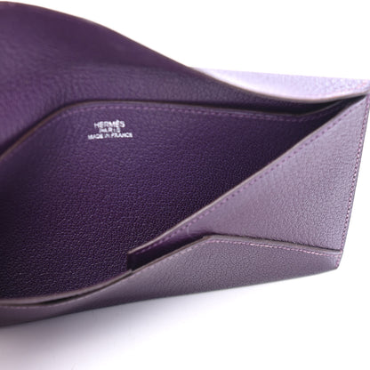 Hermes Chevre Mysore Envelope Pouch Raisin 4 of 4