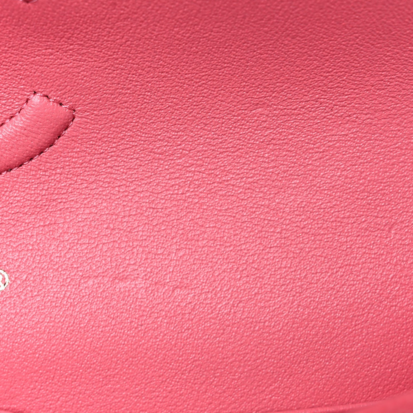 Metallic Caviar Quilted Medium Double Flap Pink