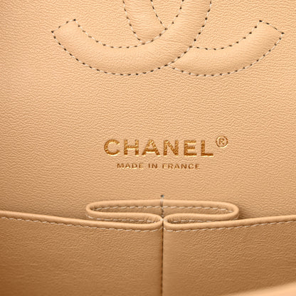 Chanel Caviar Quilted Medium Double Flap Beige 6 of 13