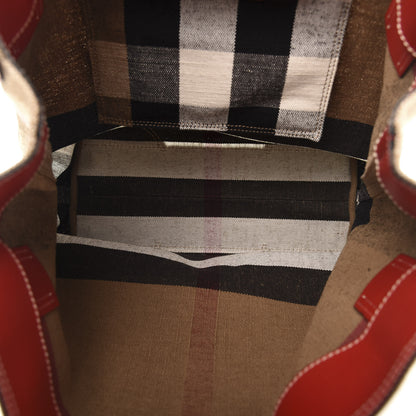 Burberry Canvas Mega Check Medium Maidstone Cadmium Red 5 of 9