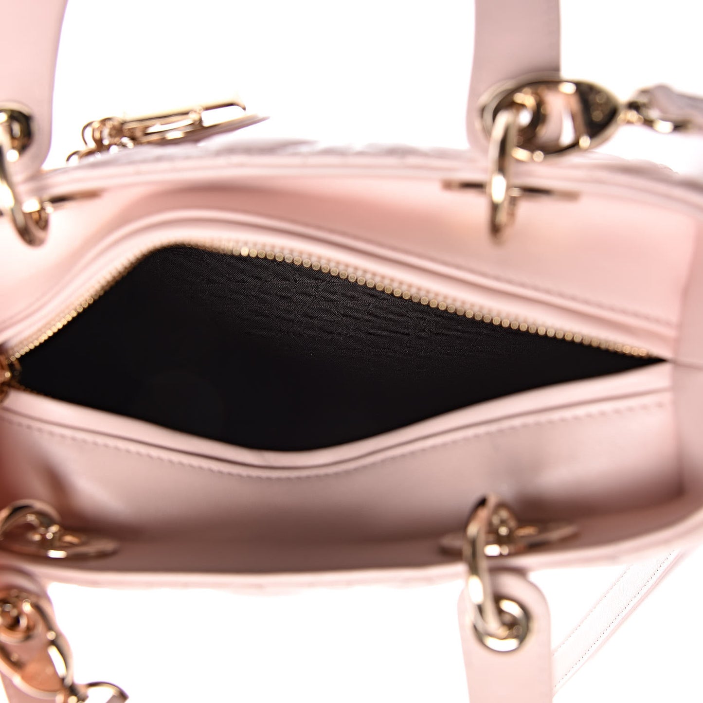 Lambskin Cannage Medium Lady Dior Light Pink