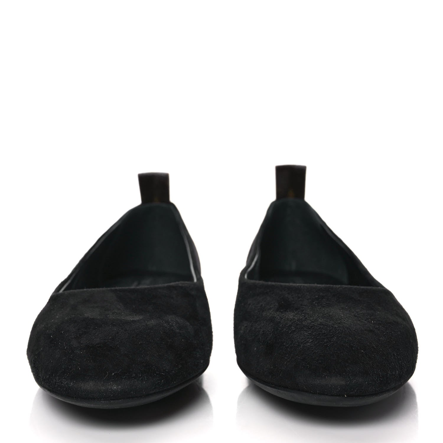 Louis Vuitton Suede Monogram Uniformes Ballet Flats 37.5 Black 2 of 8