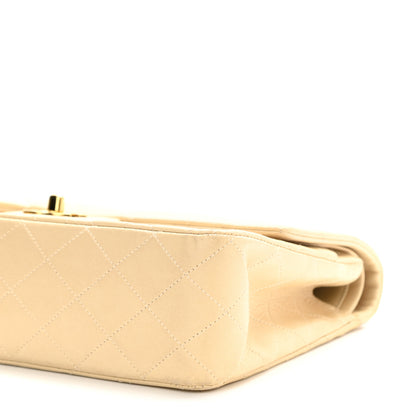 Chanel Lambskin Quilted Medium Double Flap Beige 11 of 15