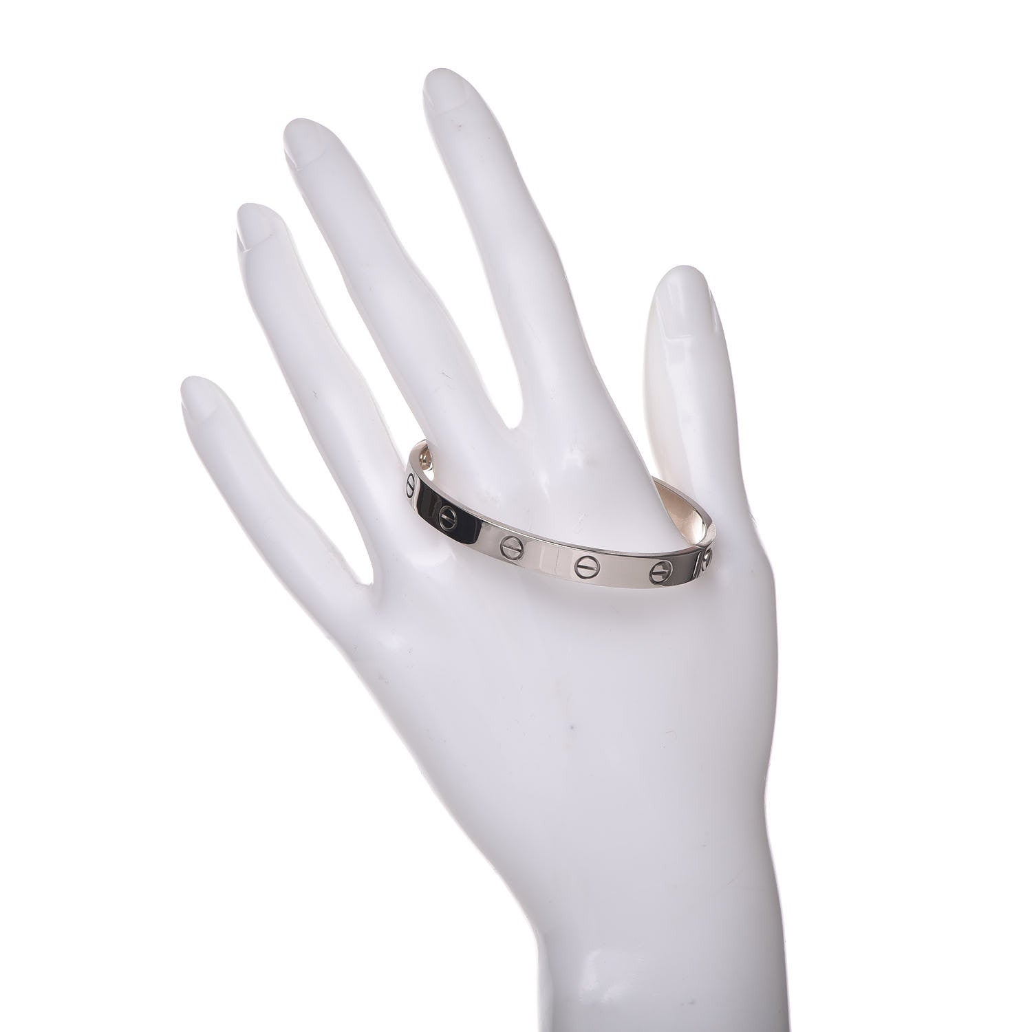 Cartier 18K White Gold LOVE Bracelet 16 2 of 4