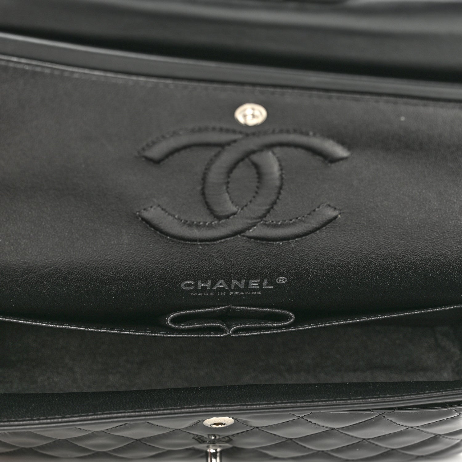 Chanel Patent Quilted Medium Double Flap Black 5 of 10