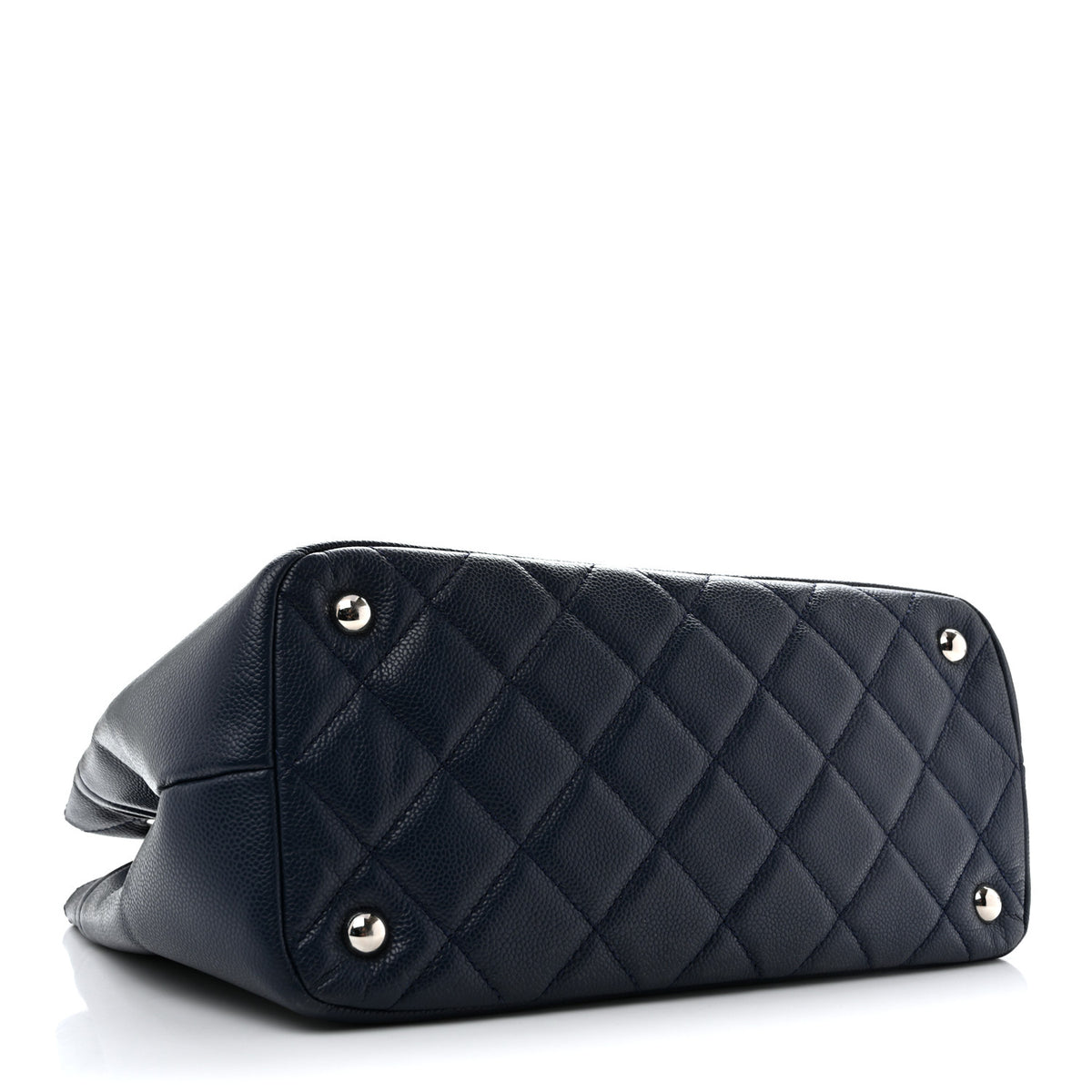 Chanel Caviar Timeless CC Soft Tote Navy Blue 4 of 13