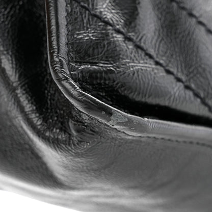 Saint Laurent Crinkled Calfskin Matelasse Monogram Medium Niki Chain Satchel Black 11 of 12