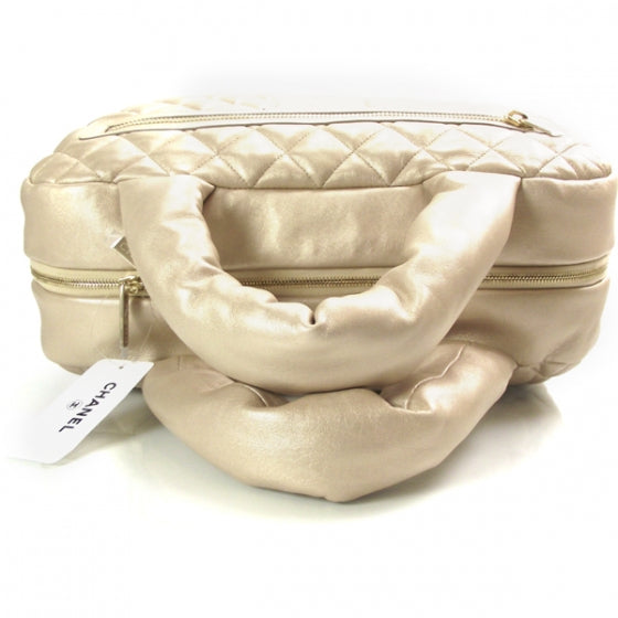 Lambskin Coco Cocoon Bowler Light Gold