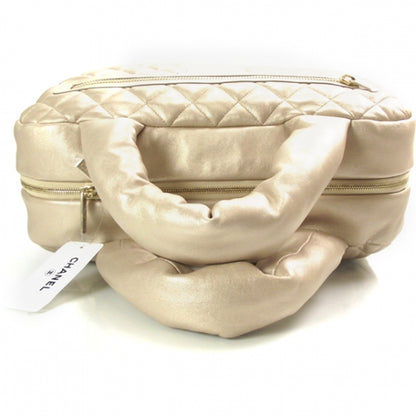 Chanel Lambskin Coco Cocoon Bowler Light Gold 5 of 10
