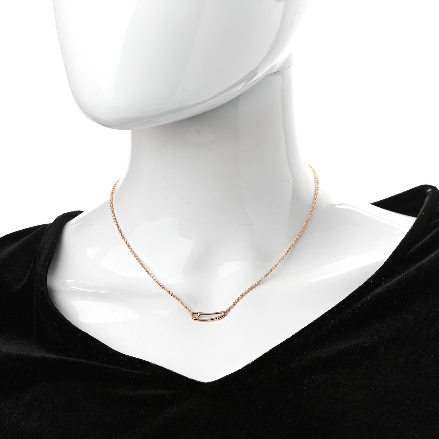 18K Rose Gold Chaine d'Ancre Mini Punk Necklace ST