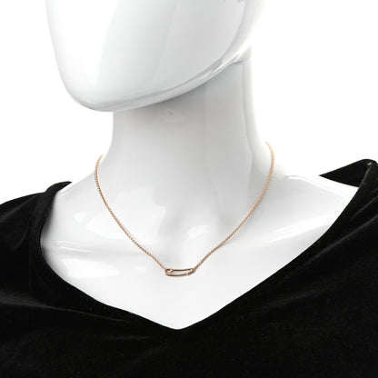 Hermes 18K Rose Gold Chaine d'Ancre Mini Punk Necklace ST 2 of 5