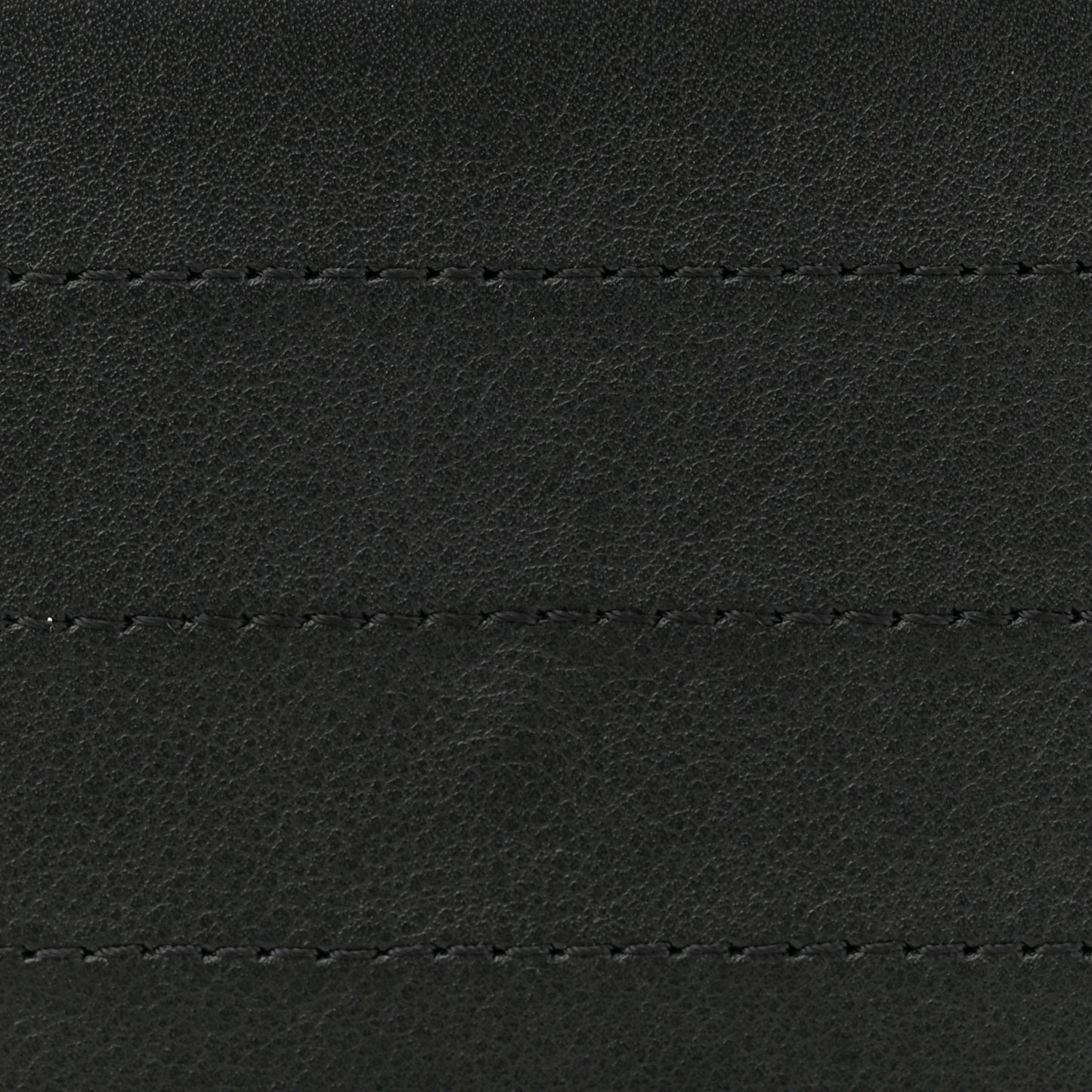 Calfskin Chevron Quilted Medium Double Flap Black