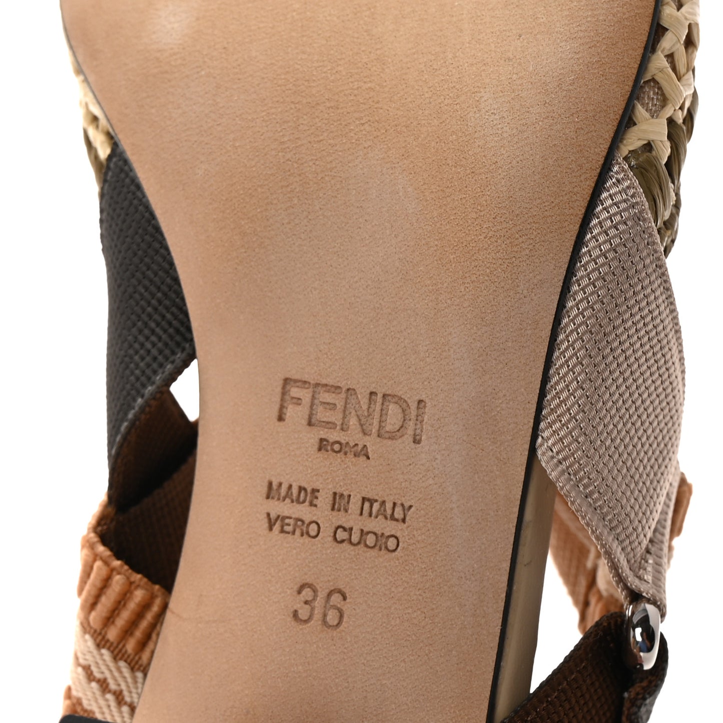 Raffia Colibri Lite 55mm Slingback Pumps 36 Beige Multicolor