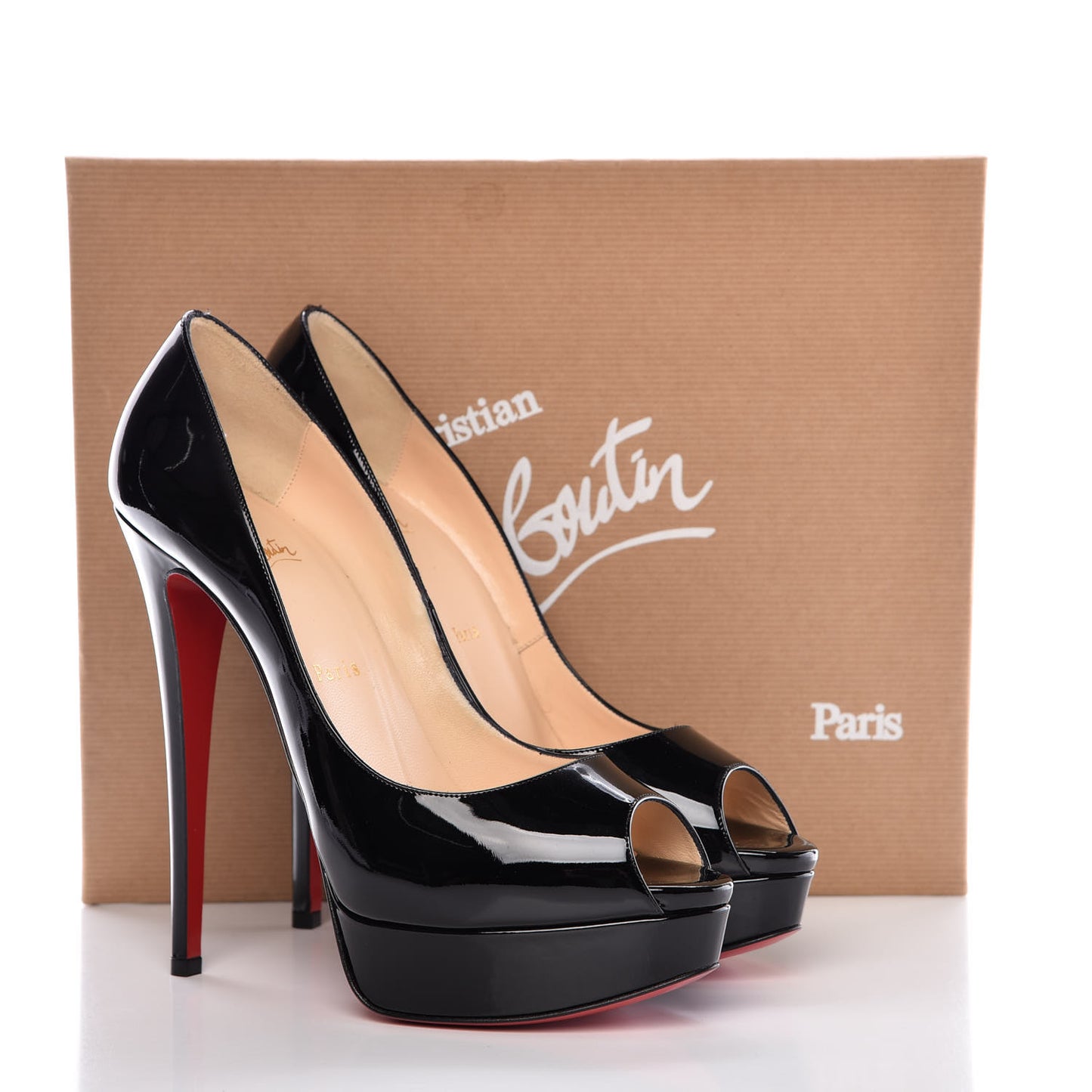 Patent Lady Peep 150 Pumps 40.5 Black