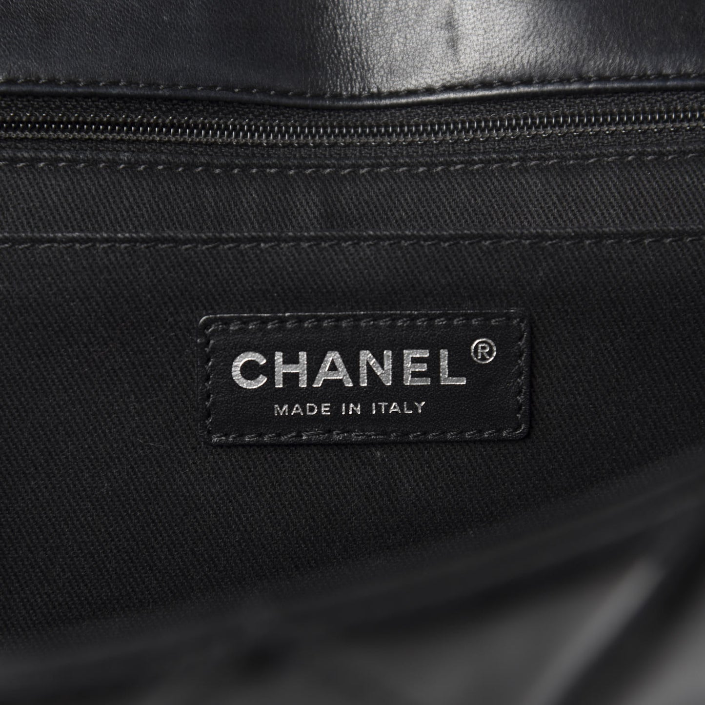 Vinyl Quilted In the Business Flap Bag Black