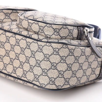 Gucci GG Plus Monogram Front Pocket Messenger Navy 9 of 10