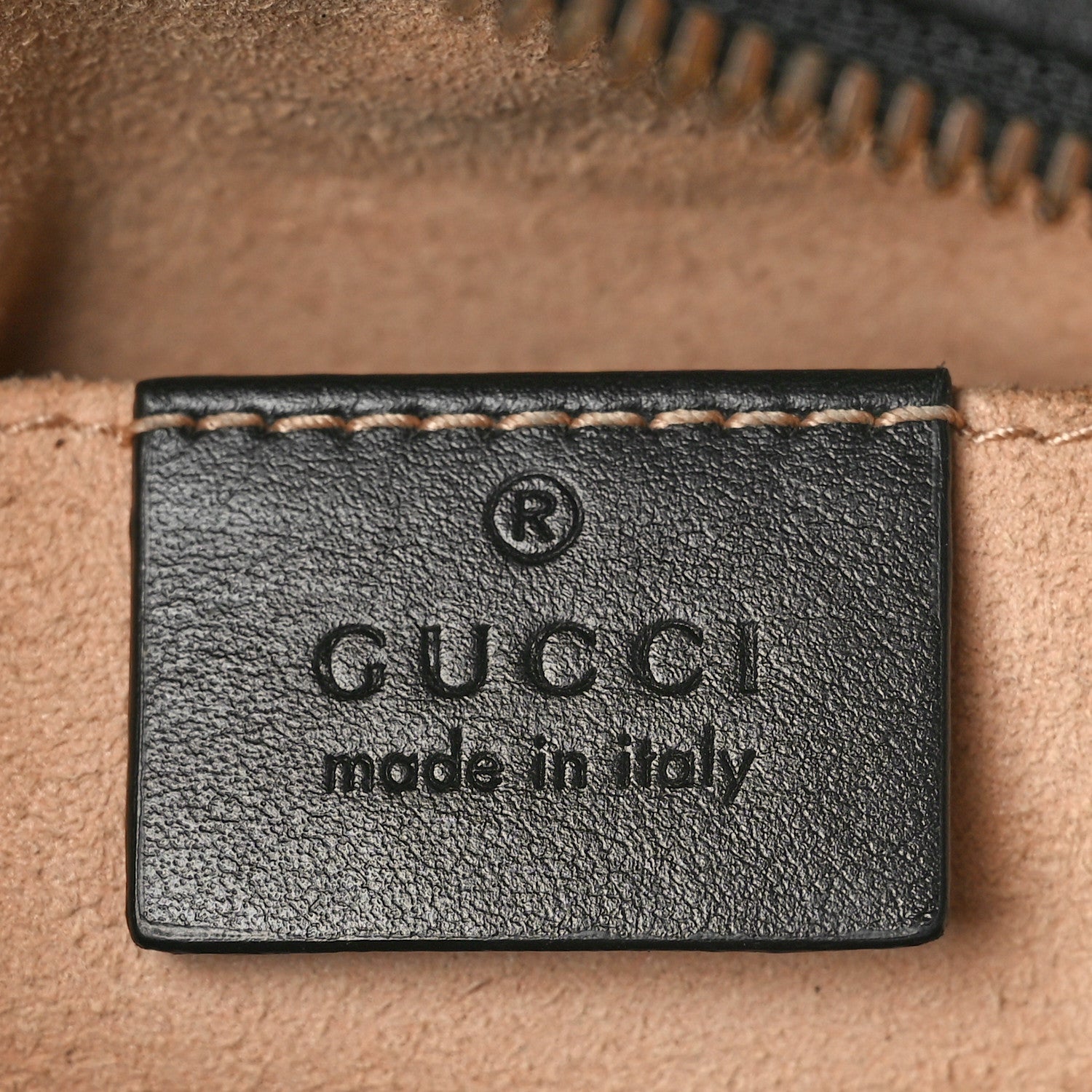 Gucci Calfskin Matelasse Small GG Marmont Chain Shoulder Bag Black 6 of 10