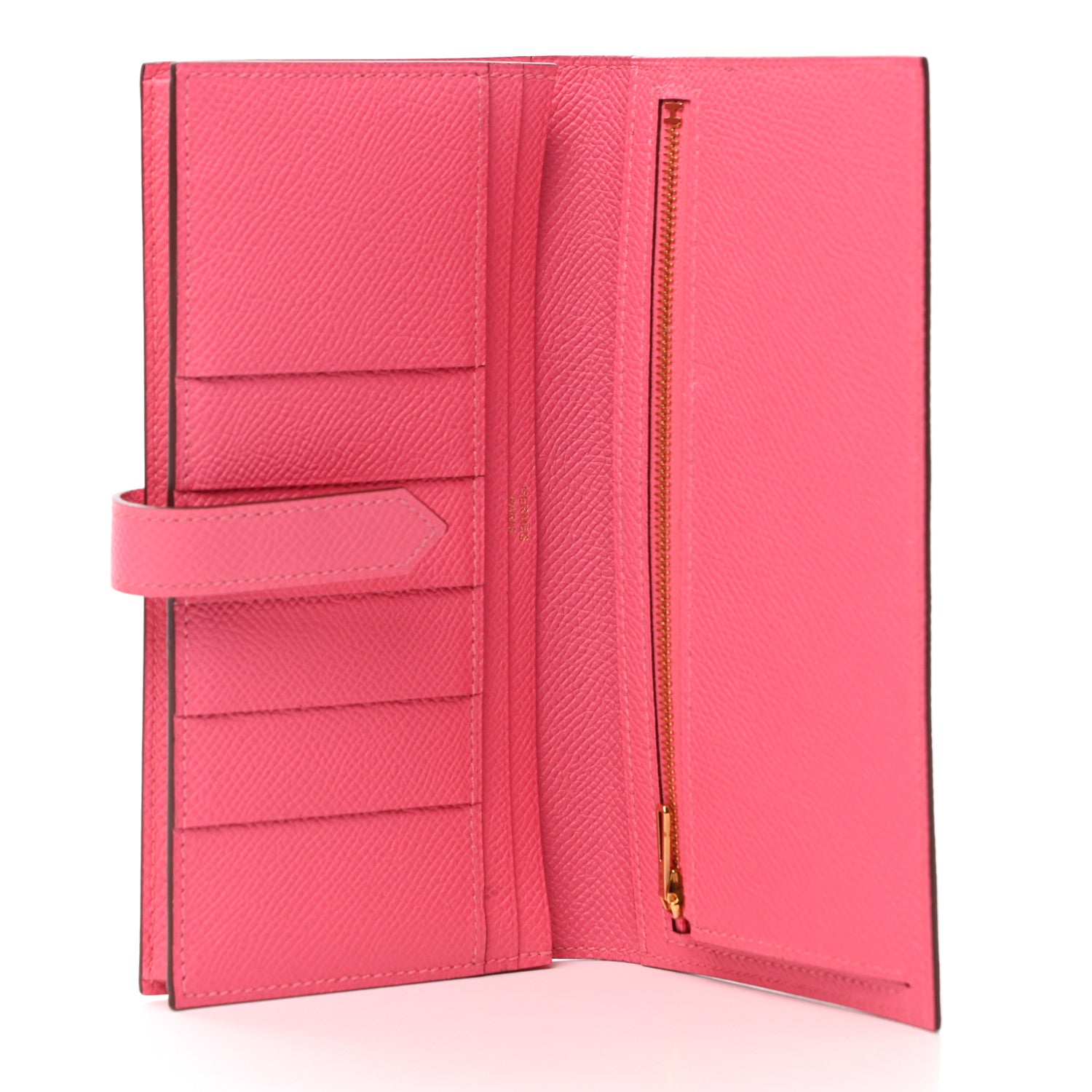 Hermes Epsom Bearn Gusset Wallet Rose Azalee 5 of 8