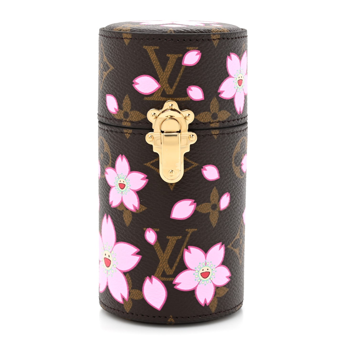 LV X TM Monogram Cherry Blossom 100ML Travel Case Sakura Brown