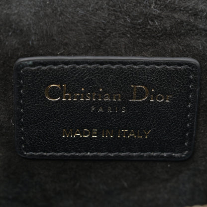 Christian Dior Lambskin Cannage Micro Lady Dior Vanity Case Black 6 of 10