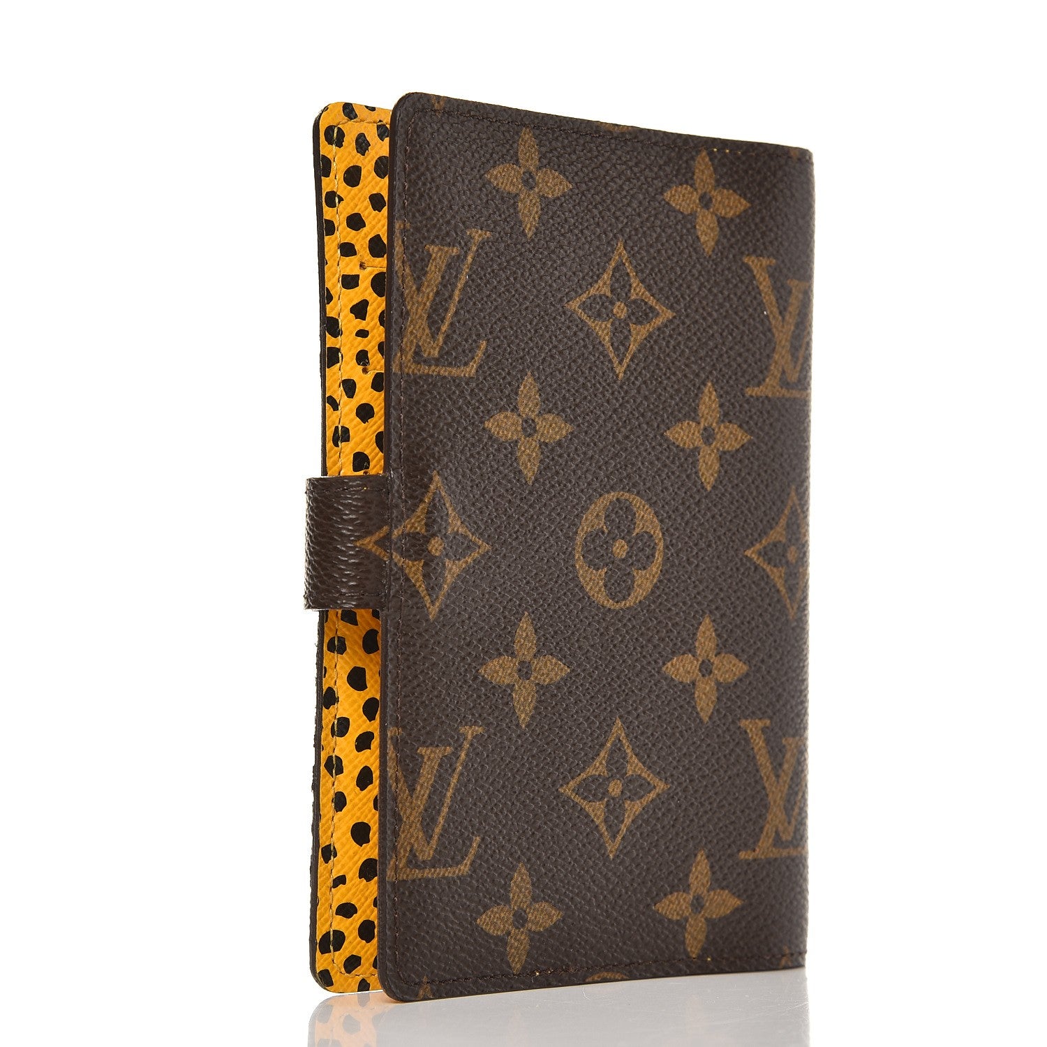 Louis Vuitton Monogram Kusama Infinity Dots Small Ring Agenda Cover Yellow 3 of 7