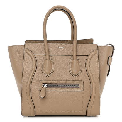 Celine Drummed Calfskin Micro Luggage Dune 1 of 10