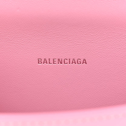 Balenciaga Shiny Box Calfskin Tonal B Hourglass Top Handle Bag XS Candy Pink 6 of 15