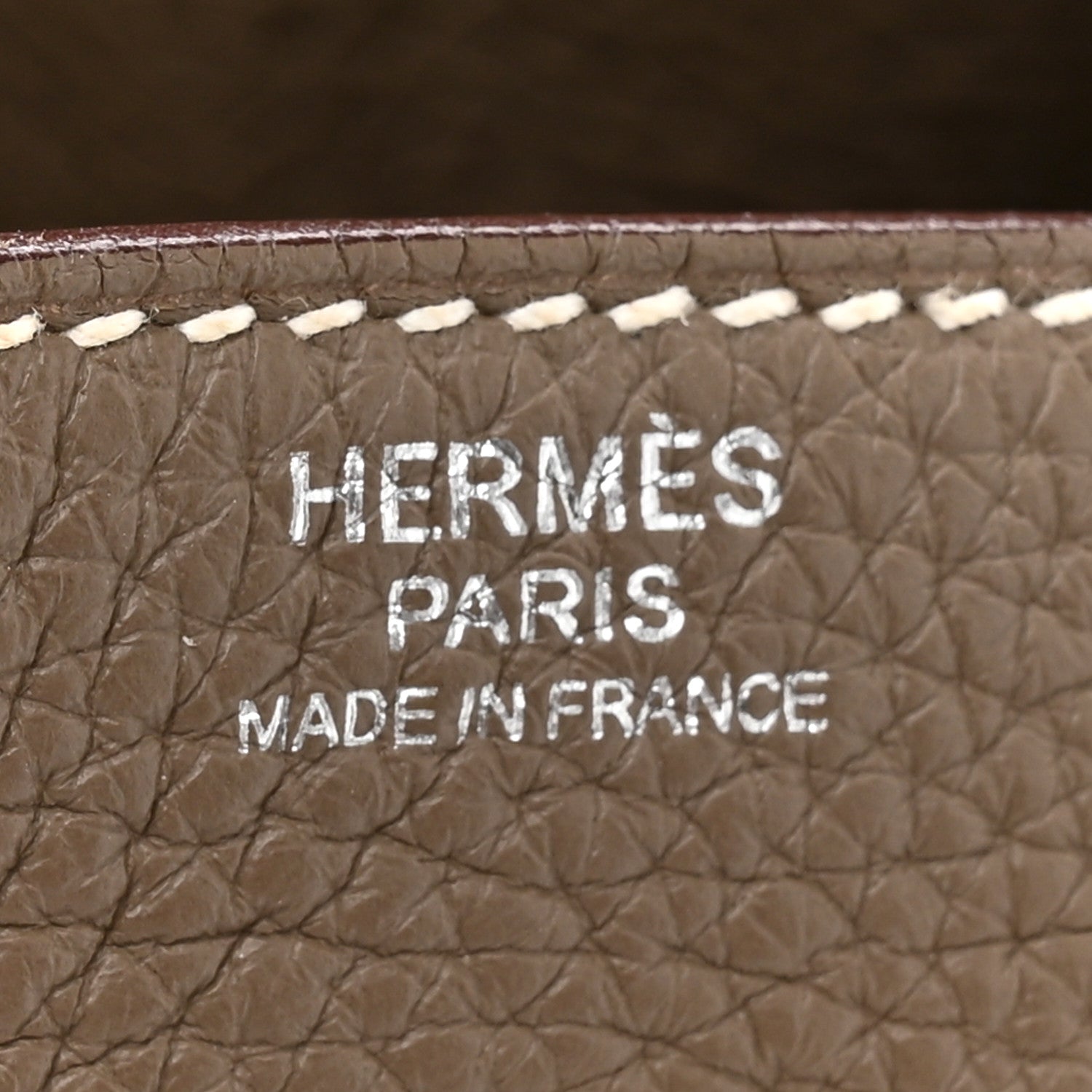 Hermes Taurillon Clemence Lindy 30 Etoupe 6 of 11