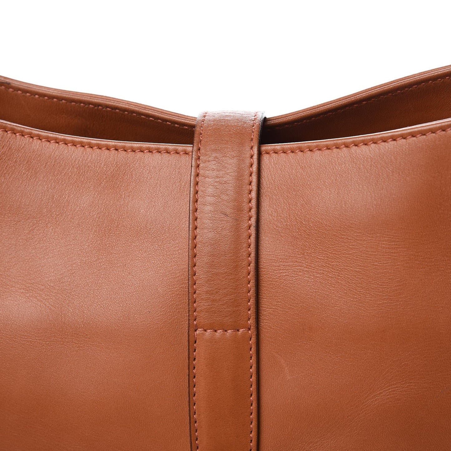 Calfskin Piston Lock Jackie O Hobo Tan