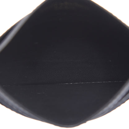 Saint Laurent Calfskin Monogram Credit Card Case Black 4 of 6