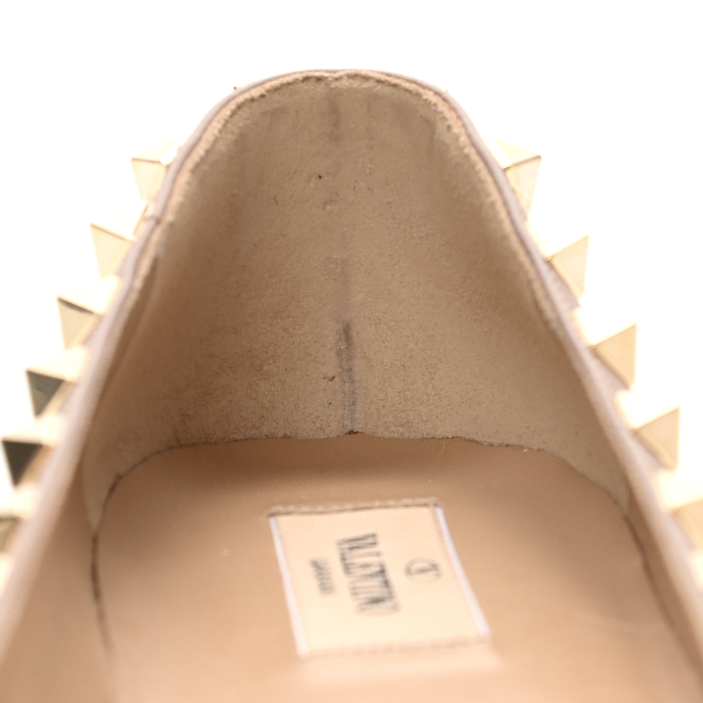 Patent Rockstud Ballerina Flats 38 Poudre
