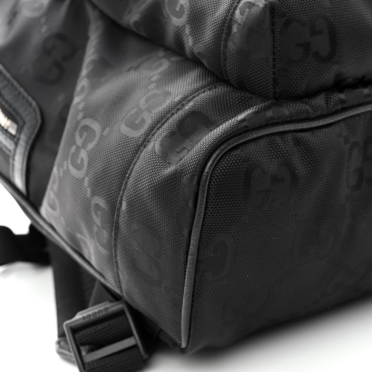 Gucci Econyl Nylon Monogram Off The Grid Backpack Black 8 of 10