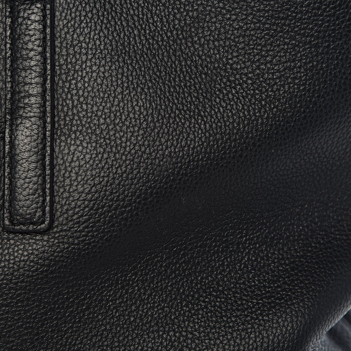 Calfskin Visetos Anya Shopper Tote Black