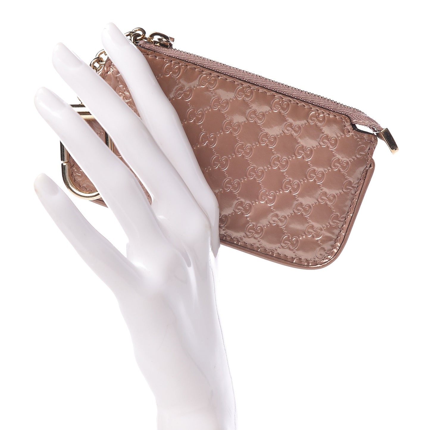 Shine Guccissima Key Case Dark Cipria