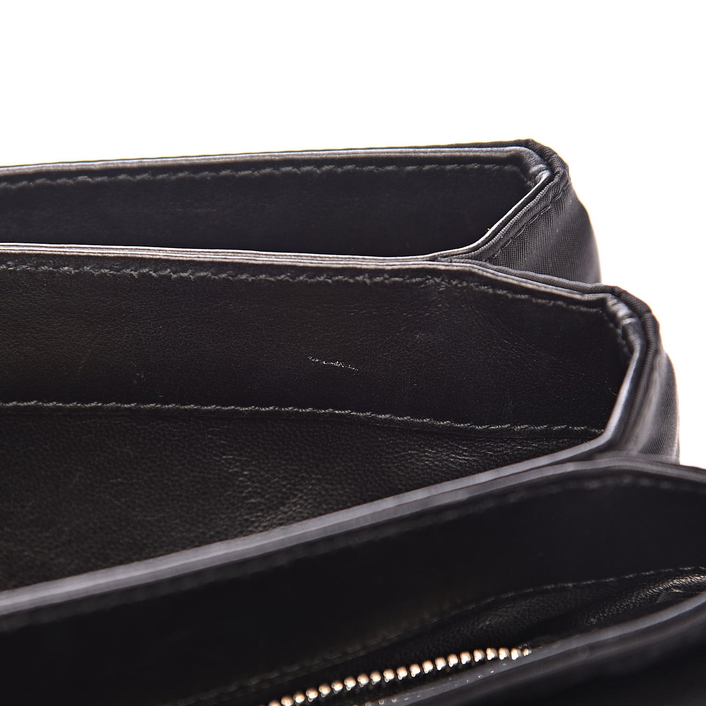 Nylon Calf Hair Leopard Print Crossbody Bag Black Sole