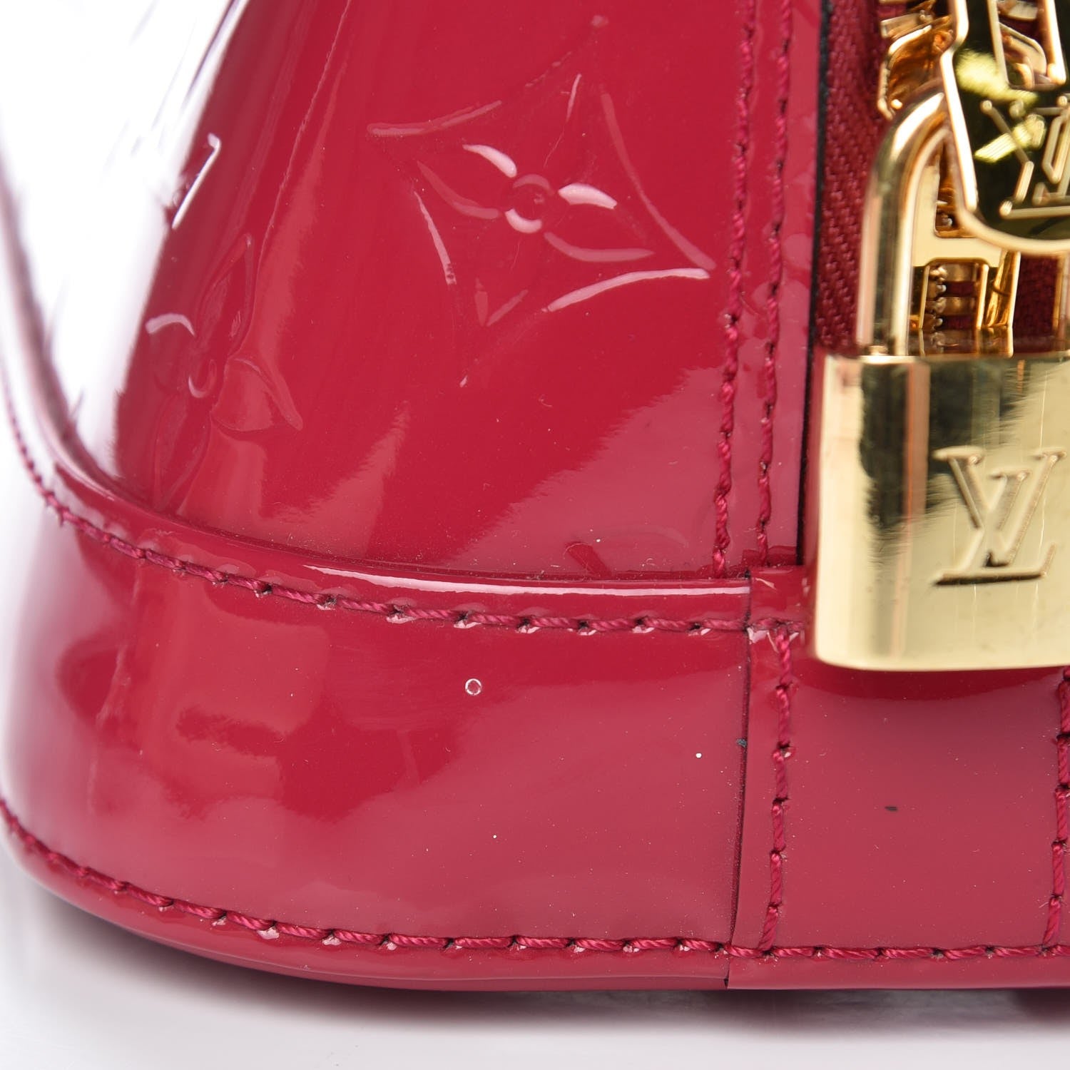 Louis Vuitton Vernis Alma BB Rose Indien 10 of 15