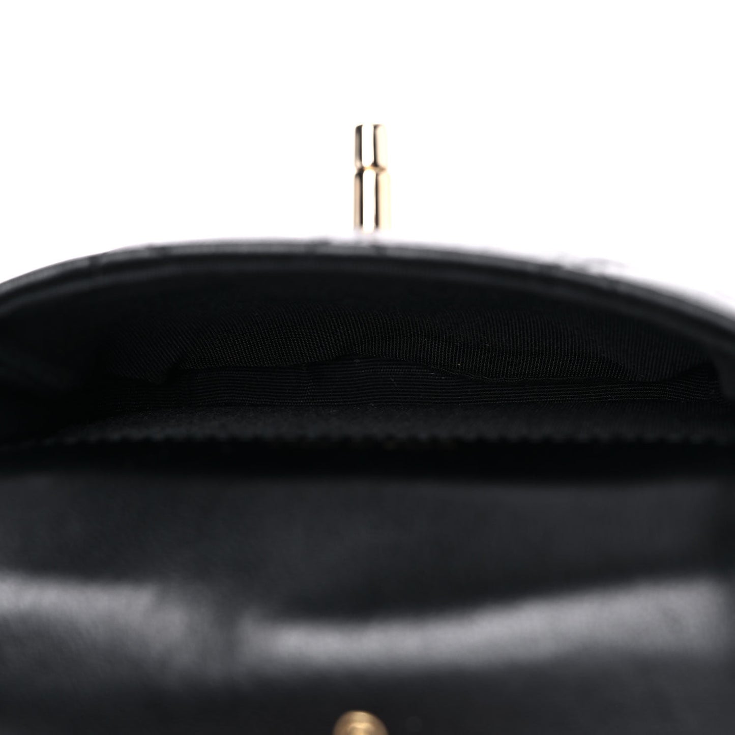 Tweed Lambskin Quilted Waist Bag With Coin Purse Black