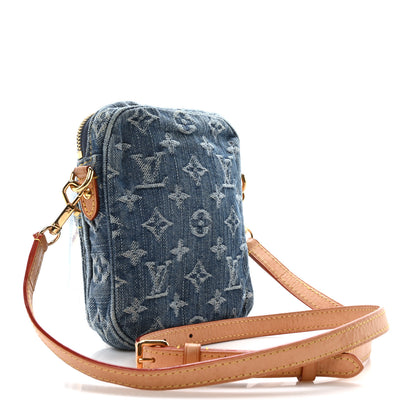 Louis Vuitton Denim Fairfax Pochette Blue 3 of 10
