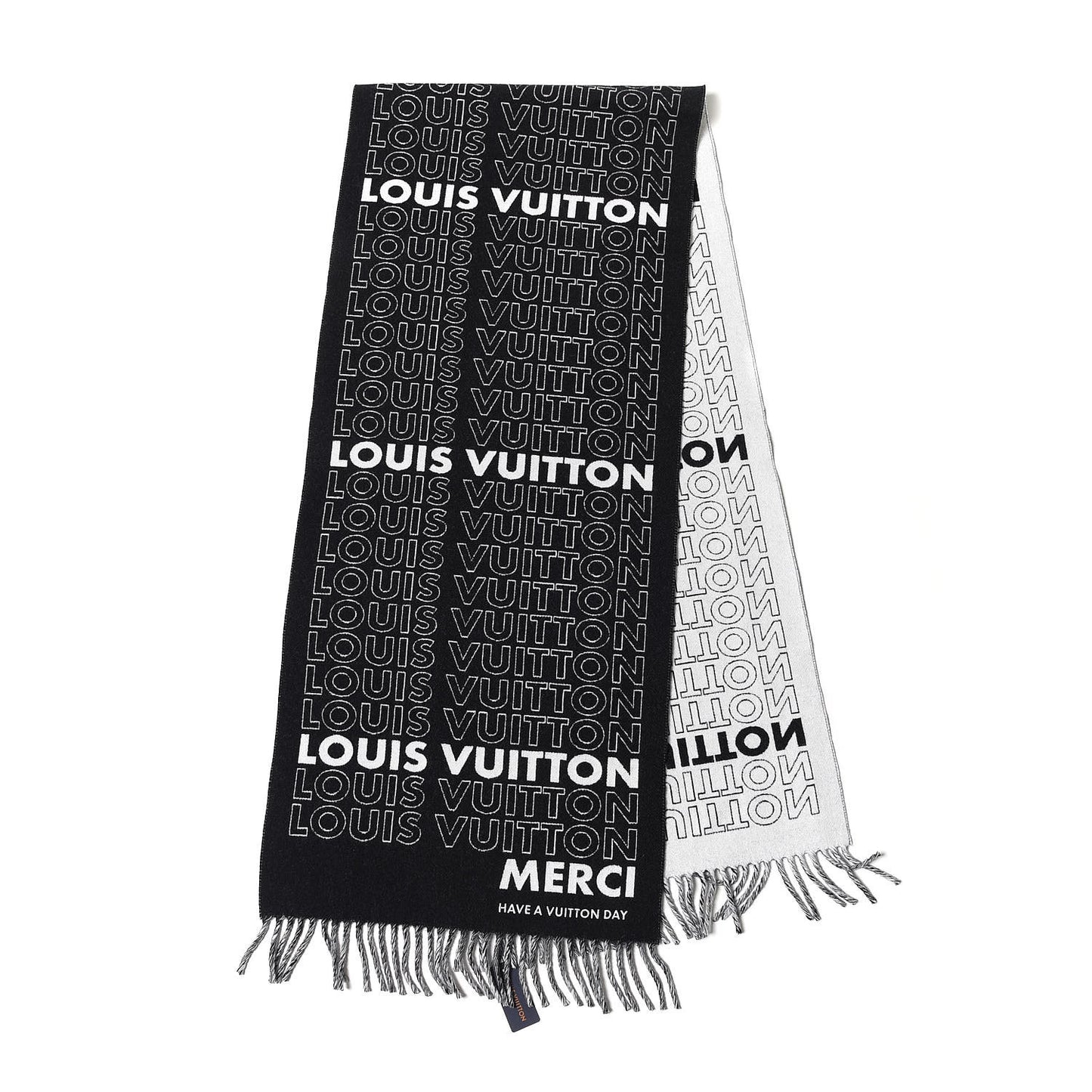 Wool Cashmere Scarf Black