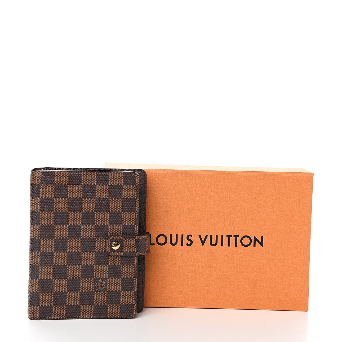 Damier Ebene Medium Ring Agenda Cover